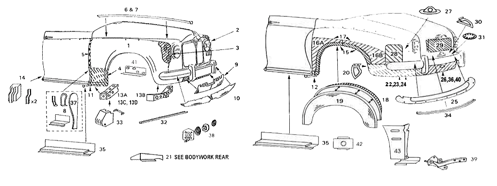 P4 bodywork diagram 2