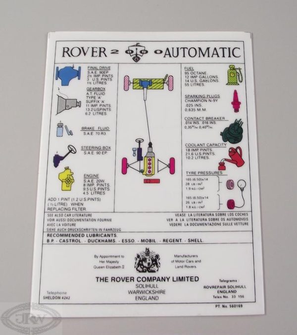 P6 info 2000 Auto Rover